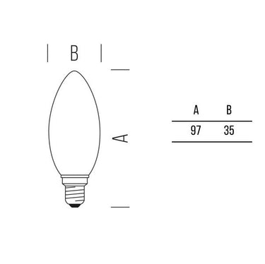 Oliva FULL-LIGHT 470lm 4,5W E14 WW